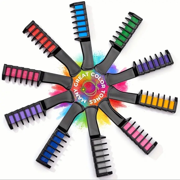 Hair Chalk Comb, Temporary Hair Color, Washable, So Fun, 🤩, CHOOSE TWO!! - Picture 5 of 6
